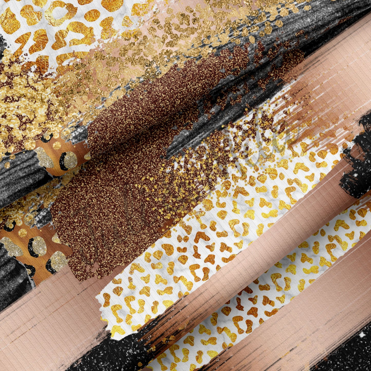 Rib Knit Fabric   Paintsmear7