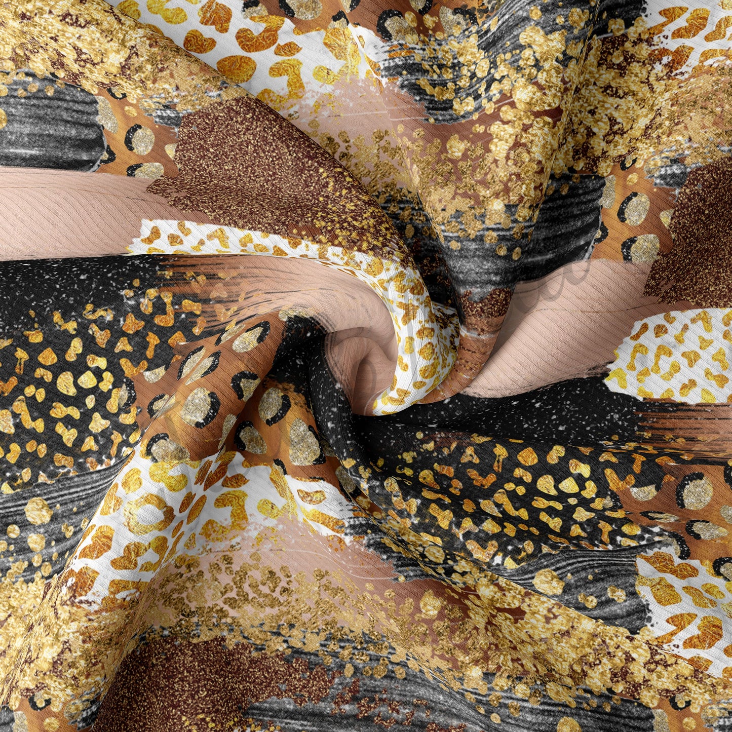 Rib Knit Fabric   Paintsmear7