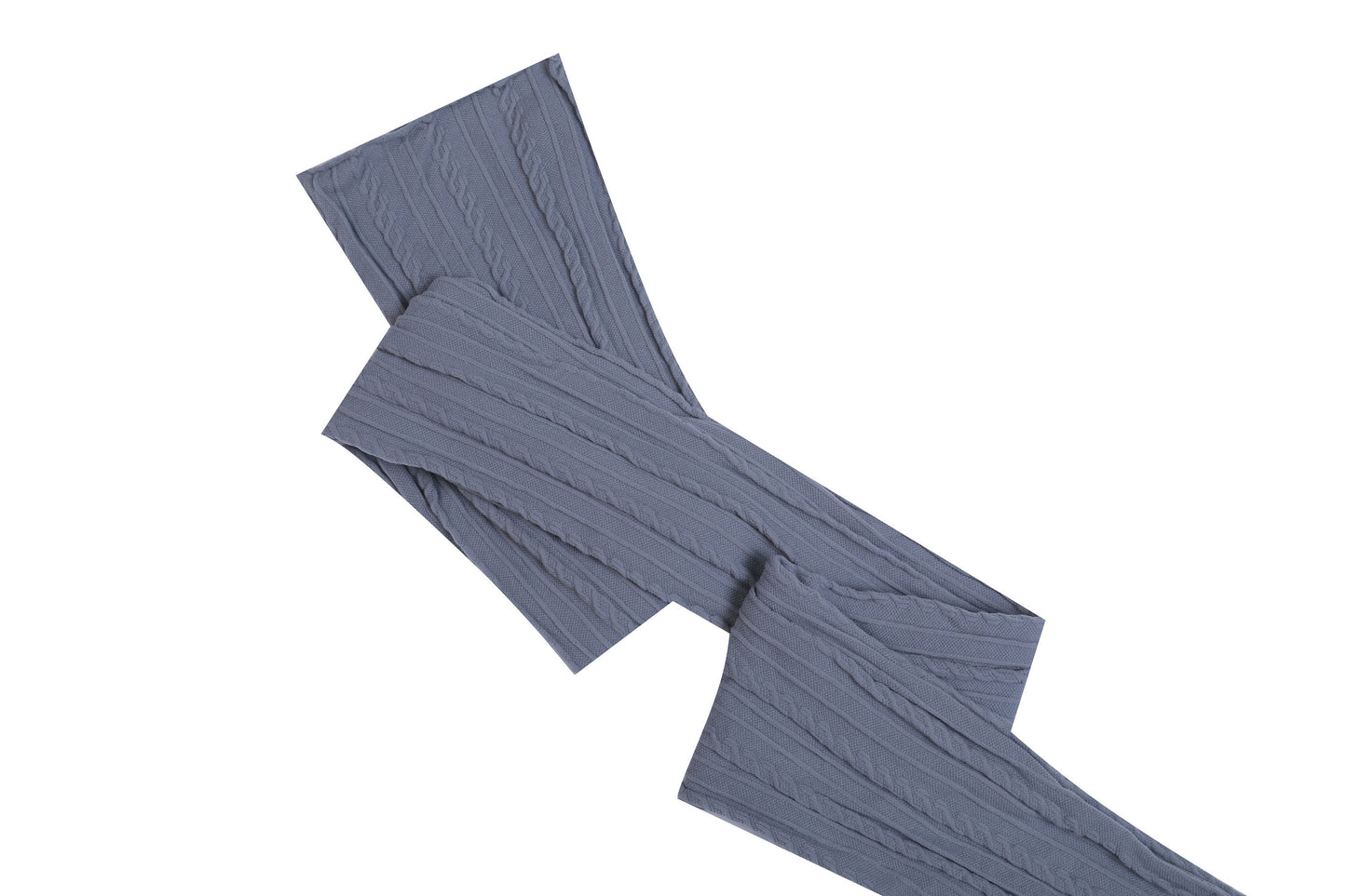 Black Stretch Braided Nylon Stretch Fabric Strips 3" x 44"