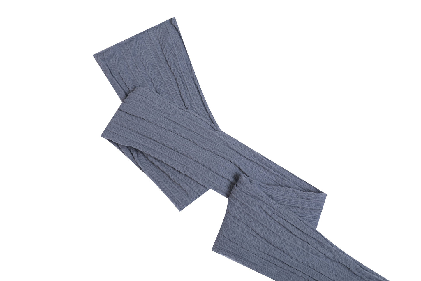 Eggplant Stretch Braided Nylon Stretch Fabric Strips 3" x 44"