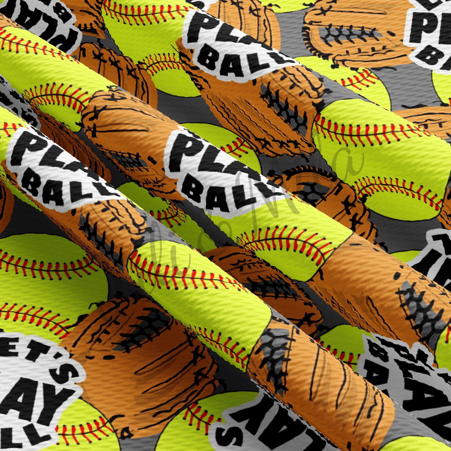 Softball Bullet Textured Fabric Softball AA329