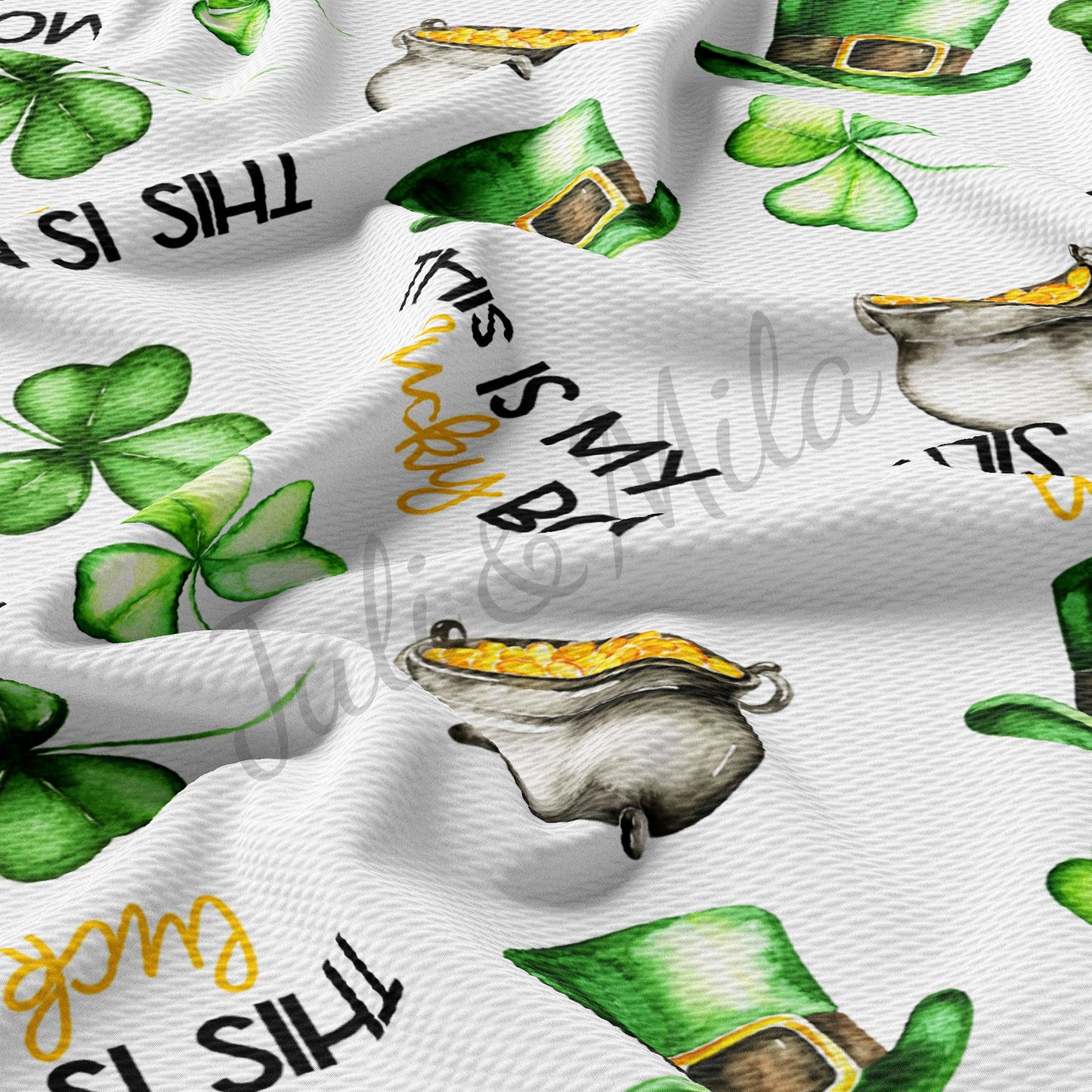 st Patrick’s day Bullet Textured Fabric Patrick24