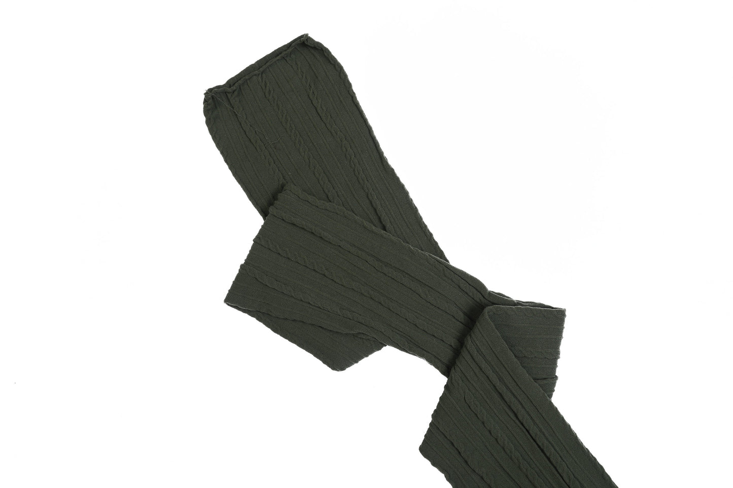 Red Stretch Braided Nylon Stretch Fabric Strips 3" x 44"