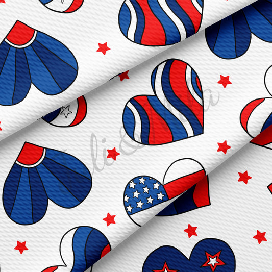 Patriotic 4th of July Bullet Fabric PT16