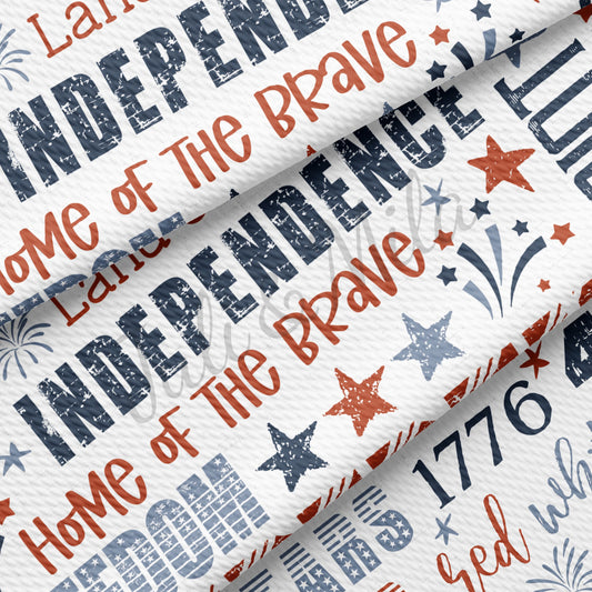 4th of July Patriotic USA Bullet Fabric PT86