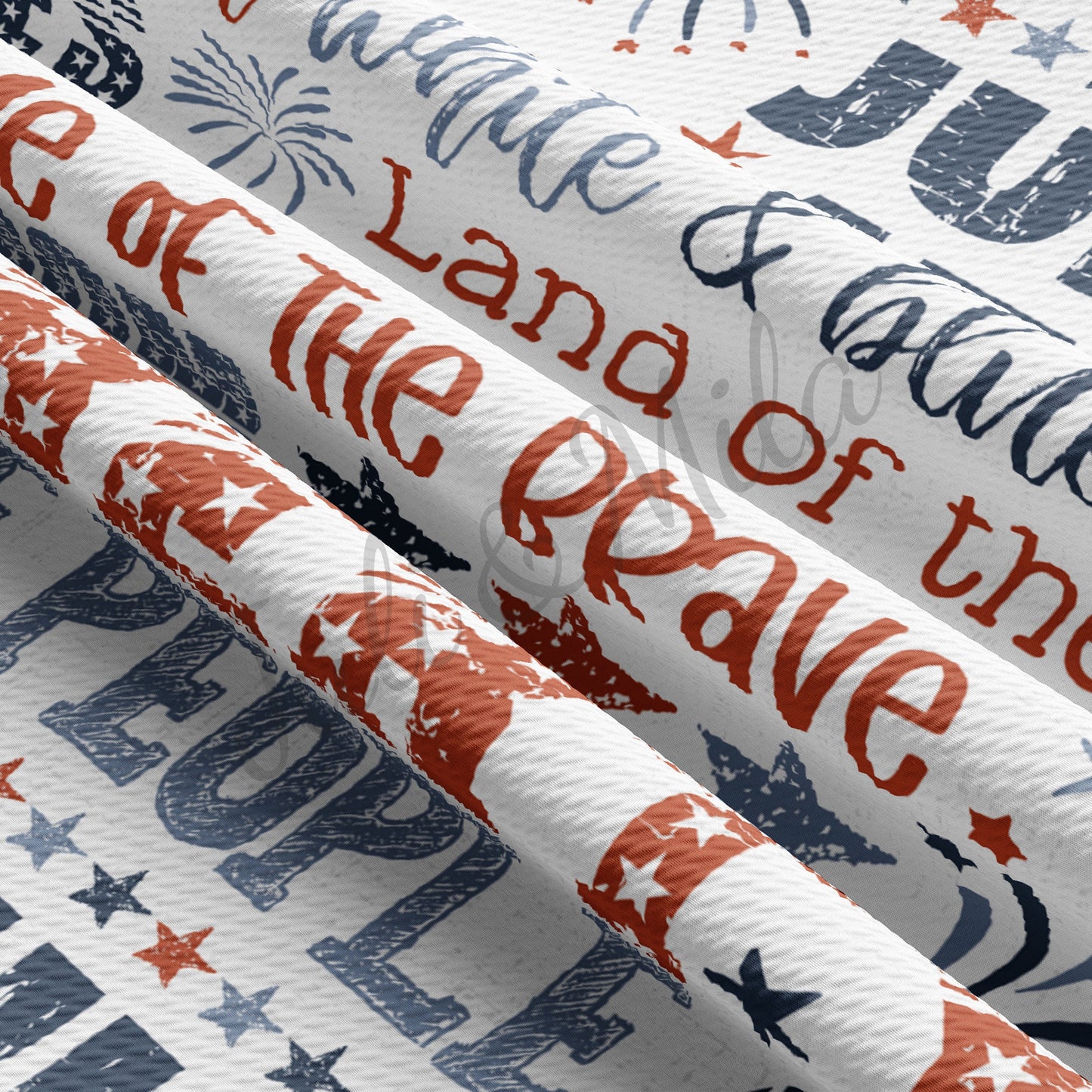 4th of July Patriotic USA Bullet Fabric PT86