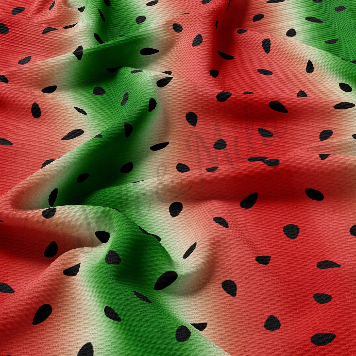 Watermelon Seeds  Bullet Textured Fabric AA239