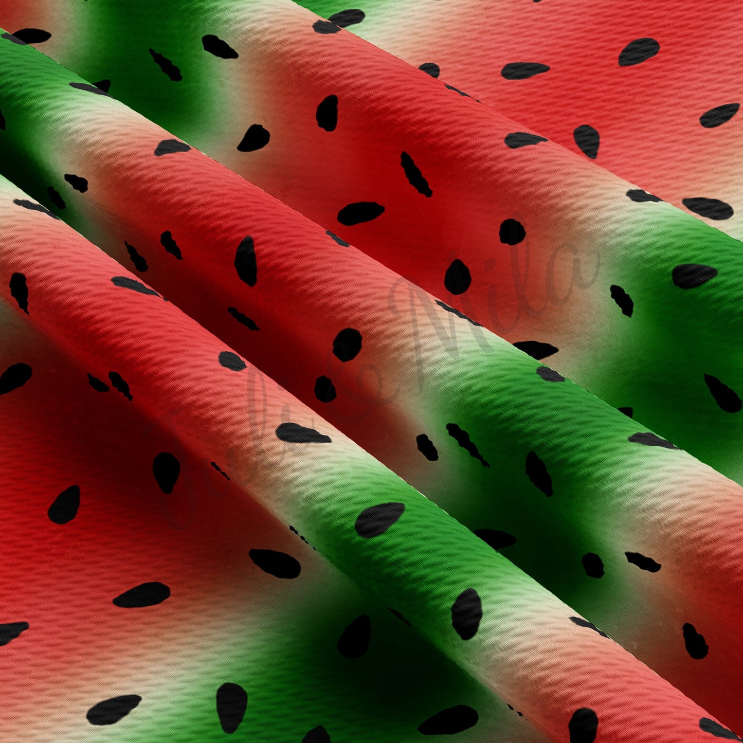 Watermelon Seeds  Bullet Textured Fabric AA239