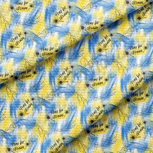 Pray For Ukraine Bullet Fabric AA244