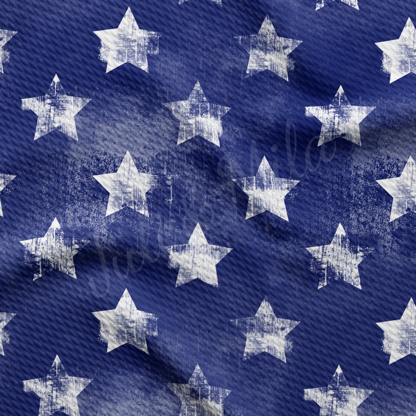 Distressed Stars Patriotic 4th of July Fabric PT94