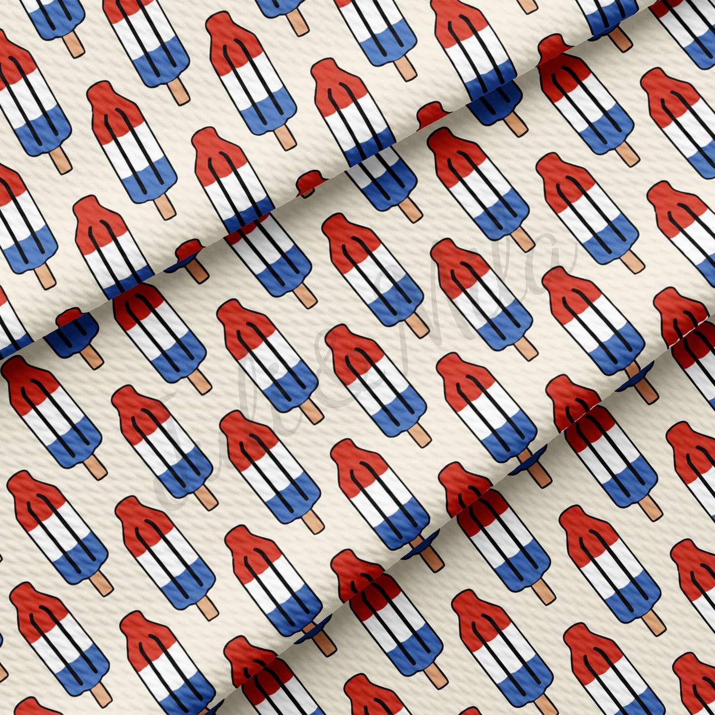 Patriotic 4th of July Printed Bullet Fabric AA359