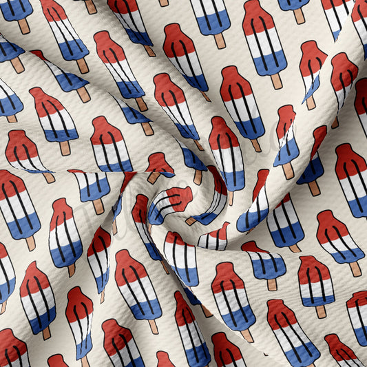 Patriotic 4th of July Printed Bullet Fabric AA359