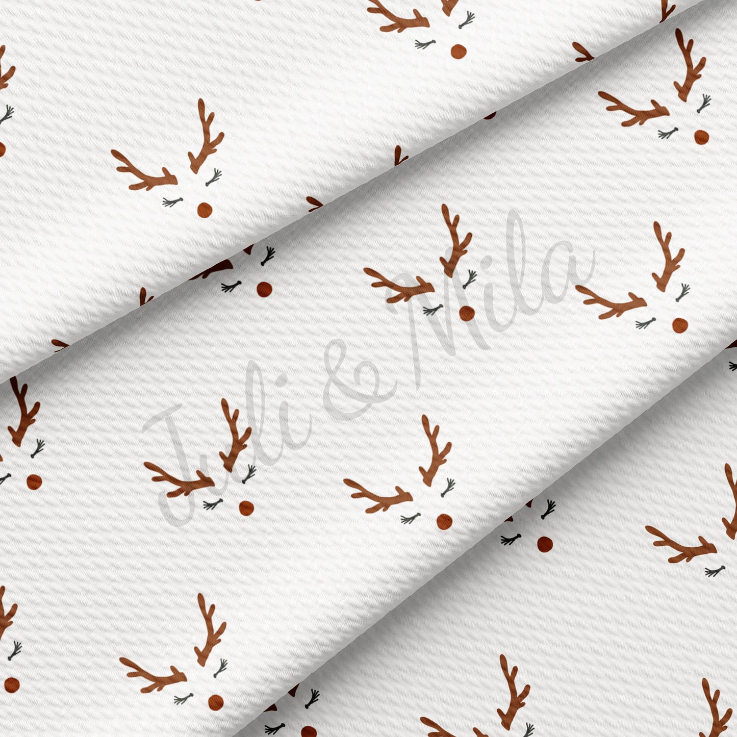 Christmas Reindeer Nose  Bullet Fabric AA380