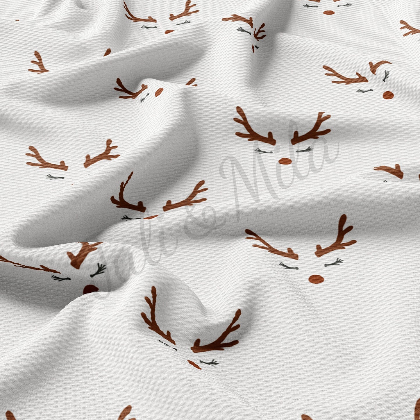 Christmas Reindeer Nose  Bullet Fabric AA380