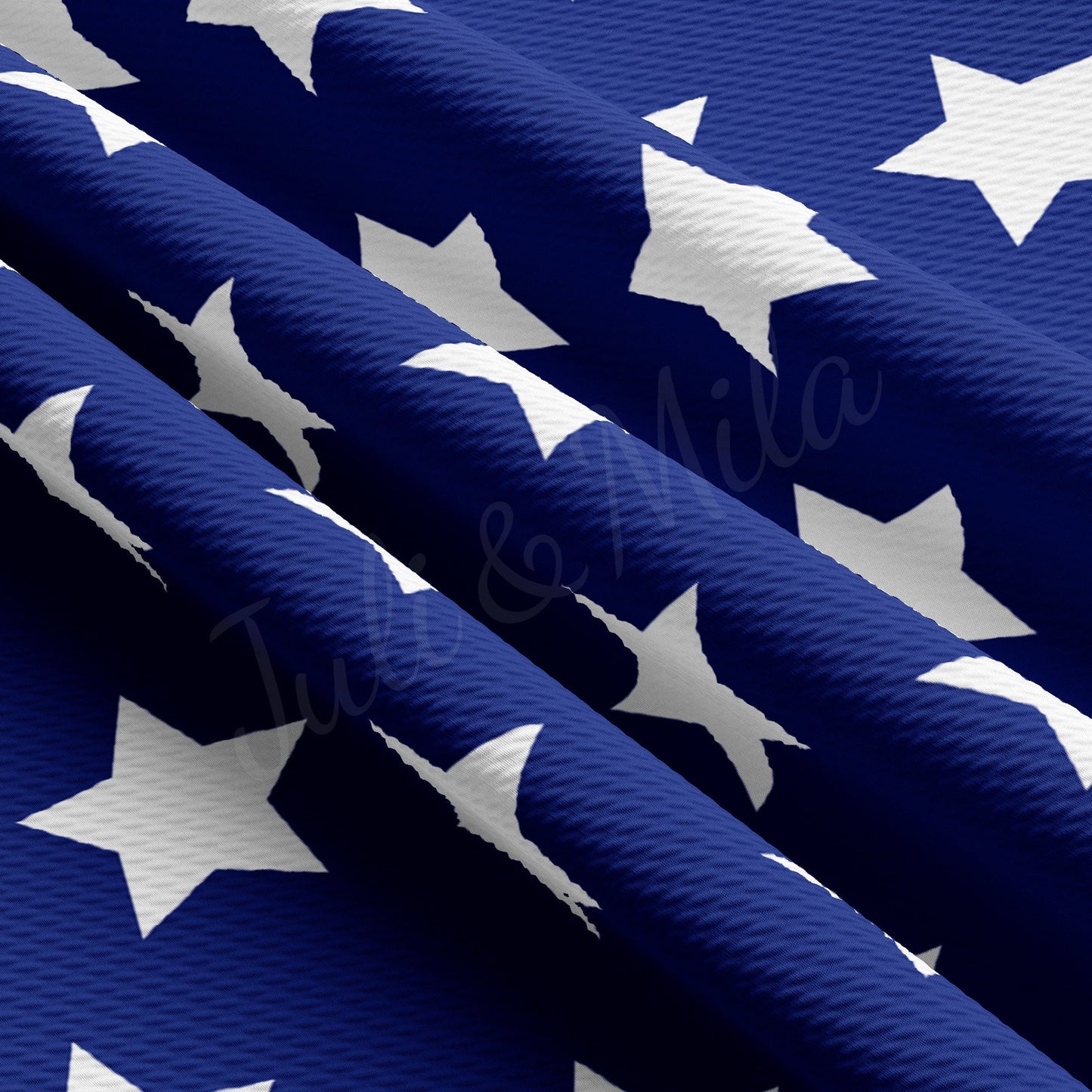 Stars Patriotic 4th of July Liverpool Bullet Fabric PT98