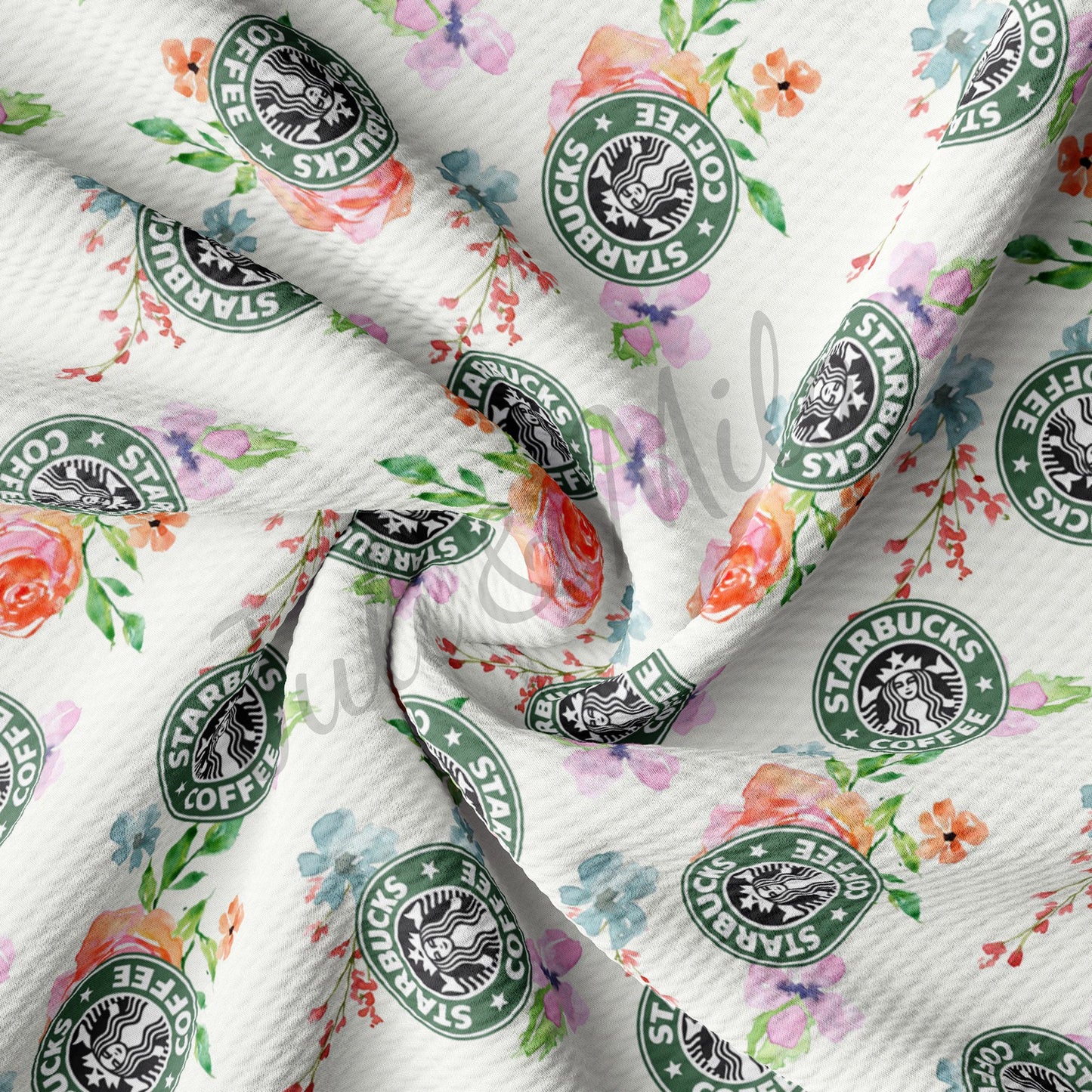 Starbucks Printed Bullet Fabric AA351