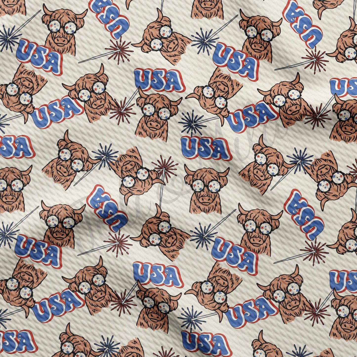 Patriotic 4th of July Bullet Fabric AA353