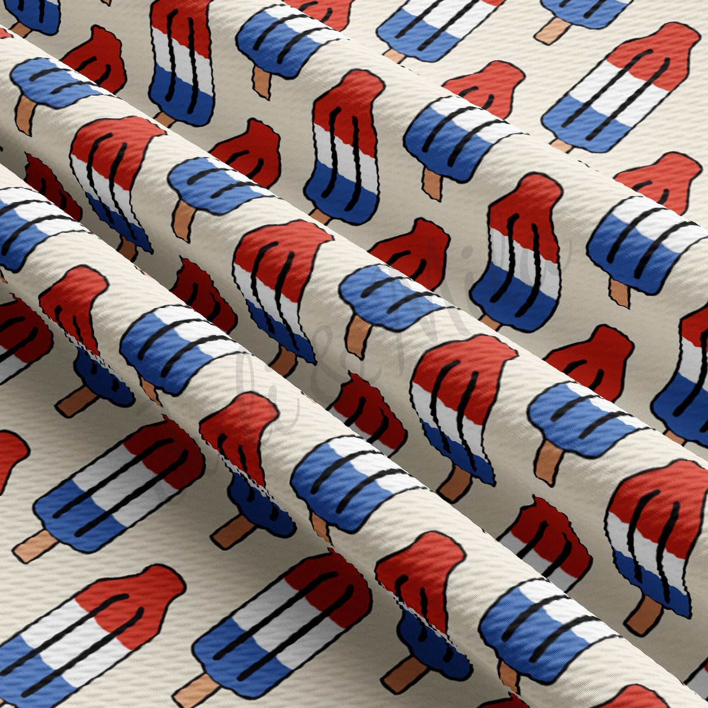 Patriotic 4th of July Printed Bullet Fabric AA359