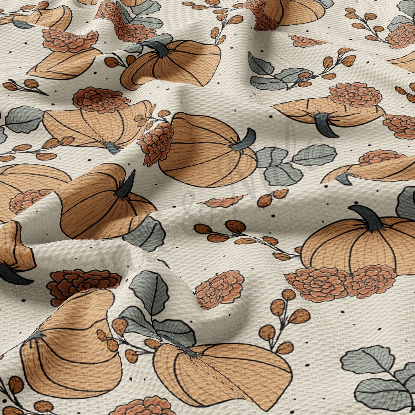 Fall Pumpkin Bullet Fabric AA447