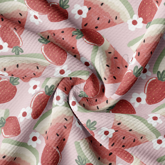 Strawberry Watermelon Summer Bullet Fabric AA484