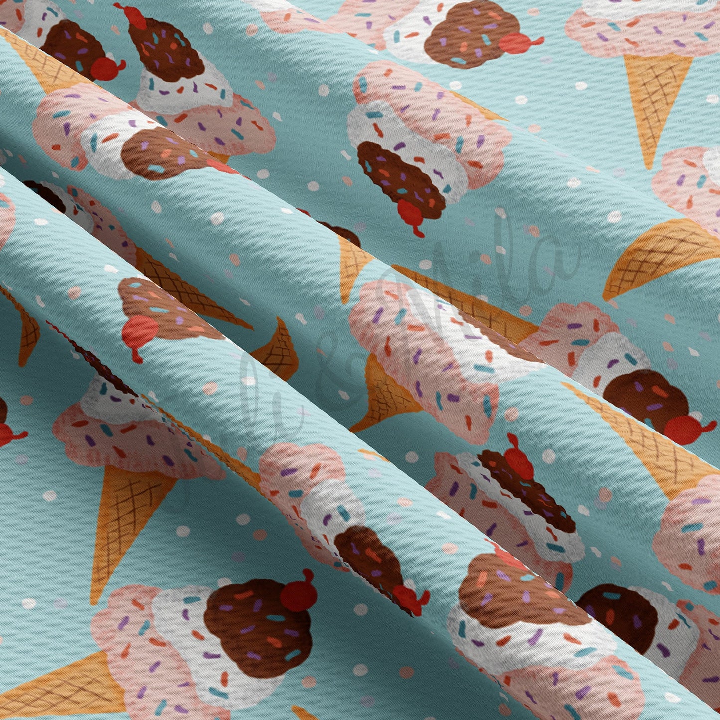 Ice Cream Bullet Fabric AA460