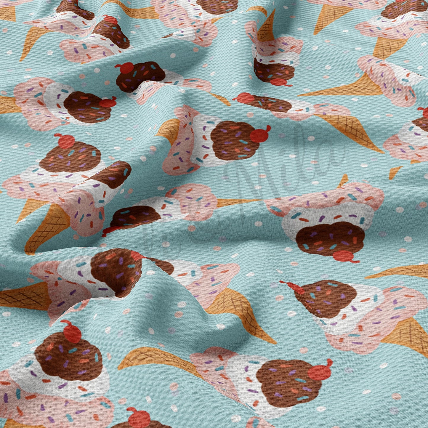 Ice Cream Bullet Fabric AA460