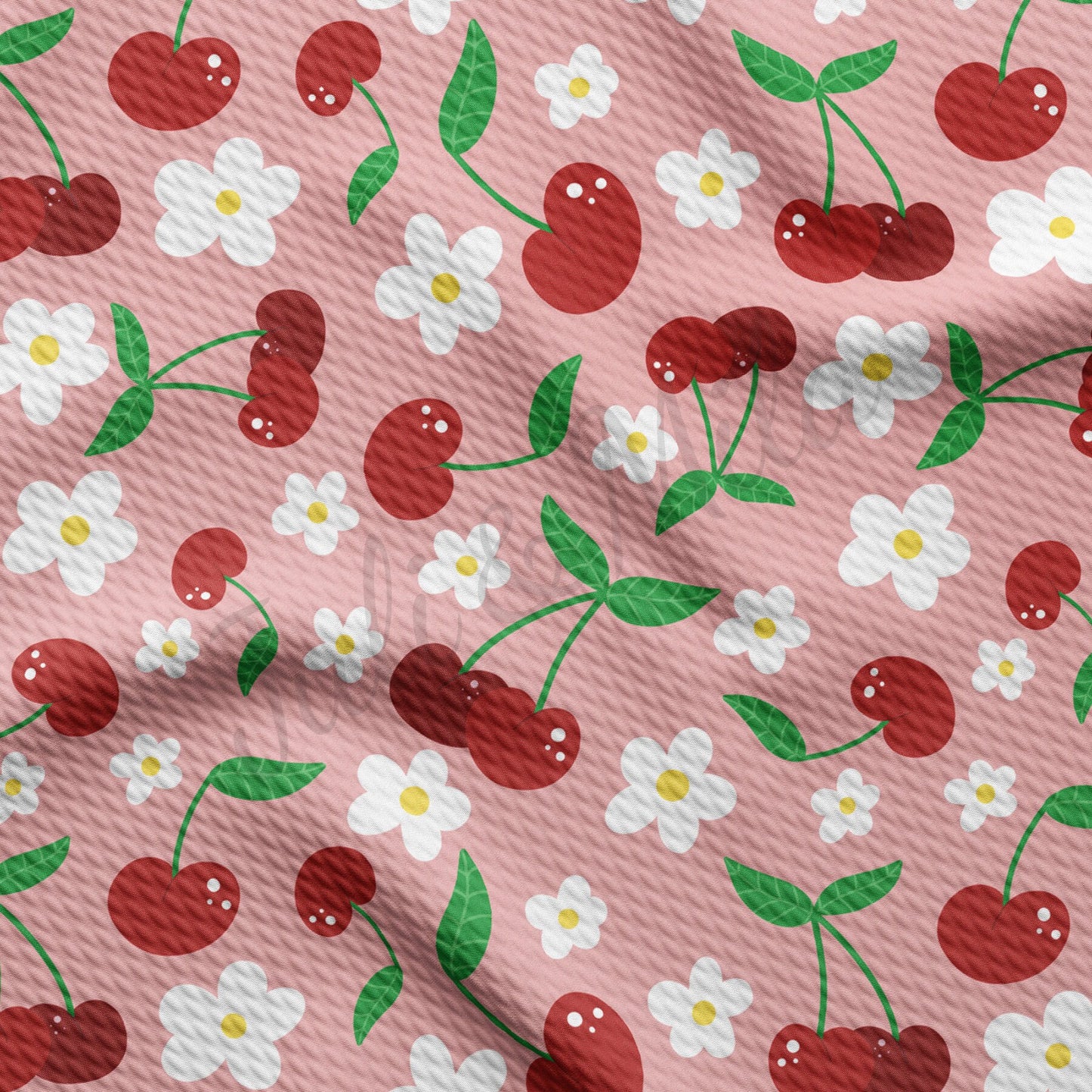 Cherry Summer Bullet Textured Fabric  AA594