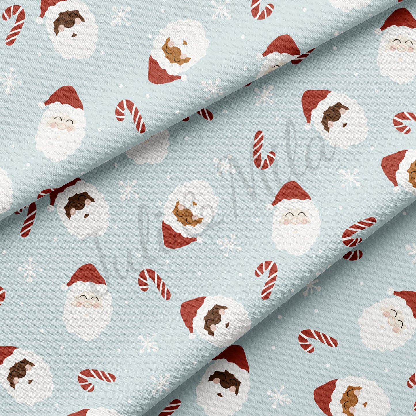 Santa Christmas Bullet Fabric AA700