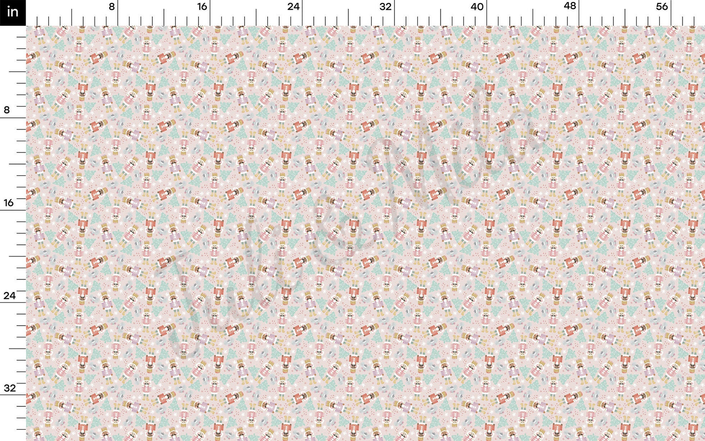 Nutcracker Christmas Bullet Fabric AA716