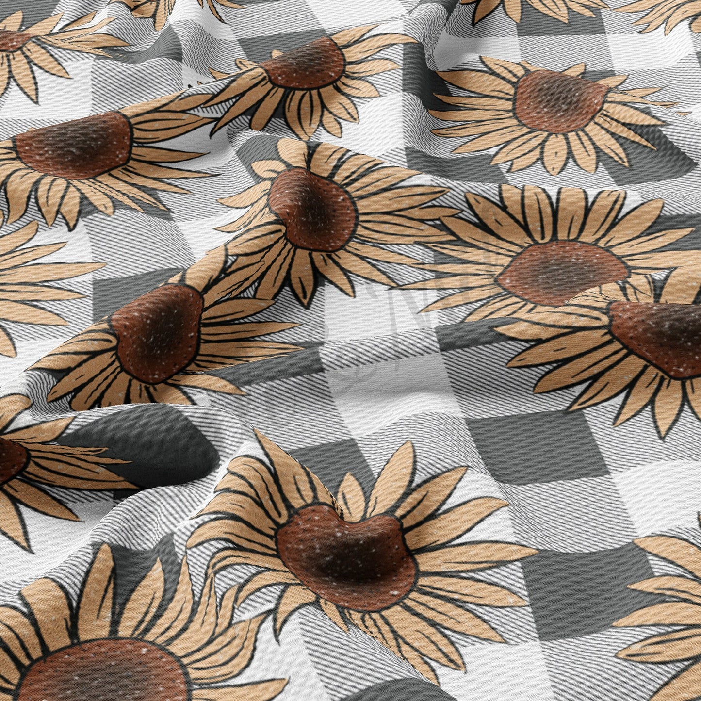 Fall Sunflowers Bullet Textured Fabric AA729