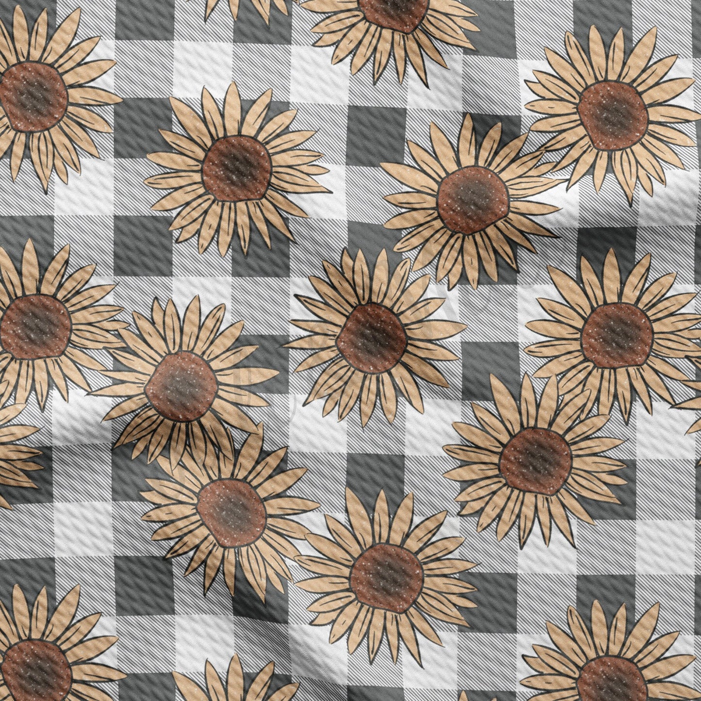 Fall Sunflowers Bullet Textured Fabric AA729