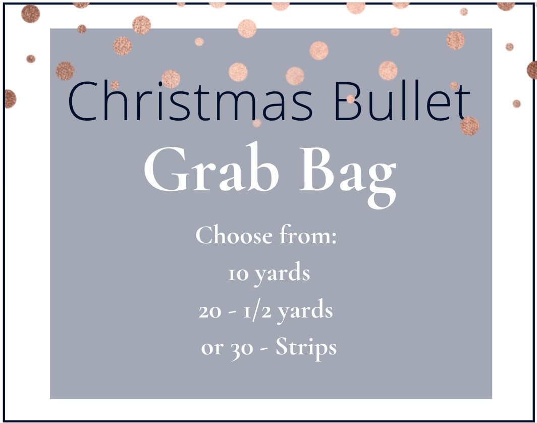 Christmas Grab Bag Bullet Printed Fabric Strips Random Mix Fabric Grab Bag 4th of July American