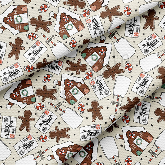 Gingerbread Christmas Bullet Fabric AA714