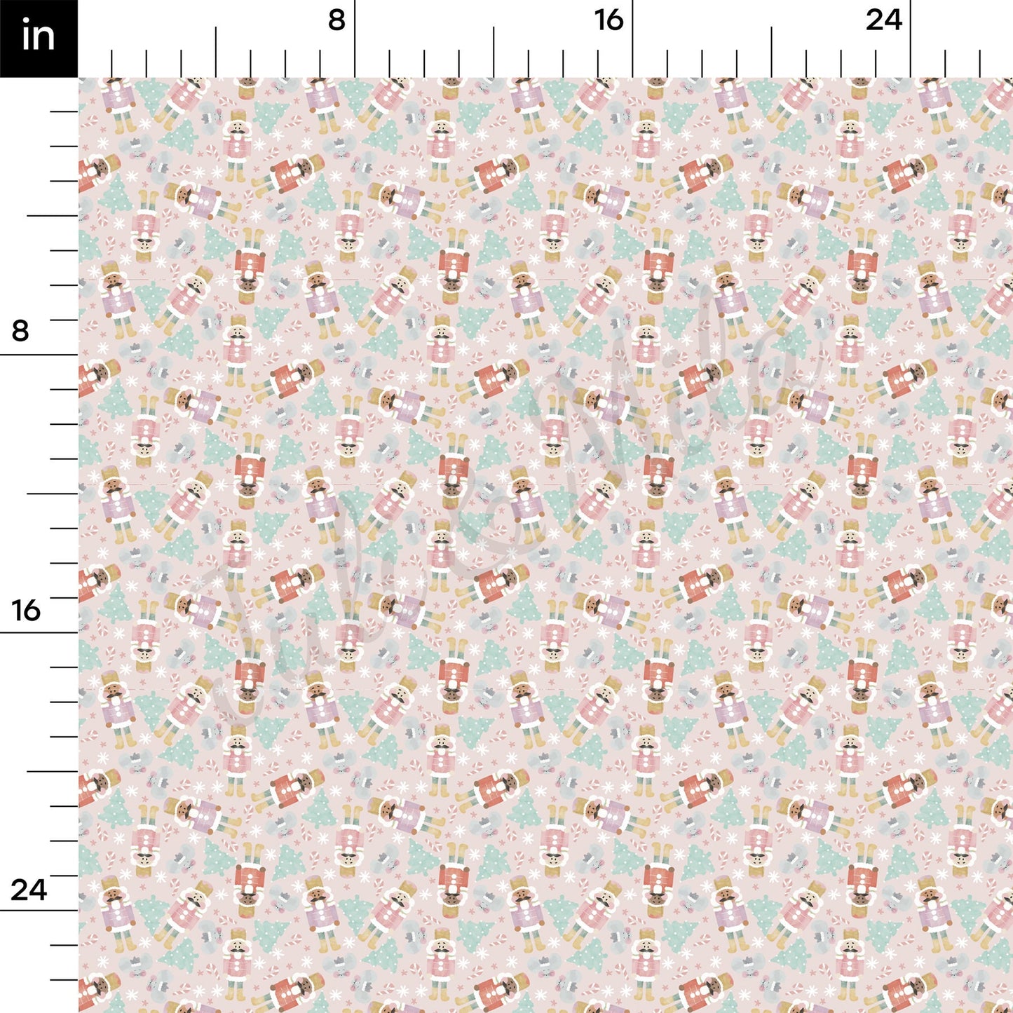 Nutcracker Christmas Bullet Fabric AA716