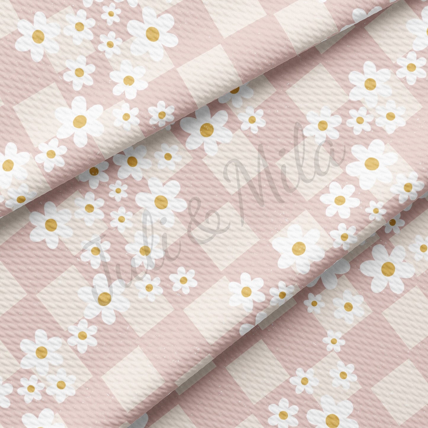 Floral Checkered Bullet Fabric AA722