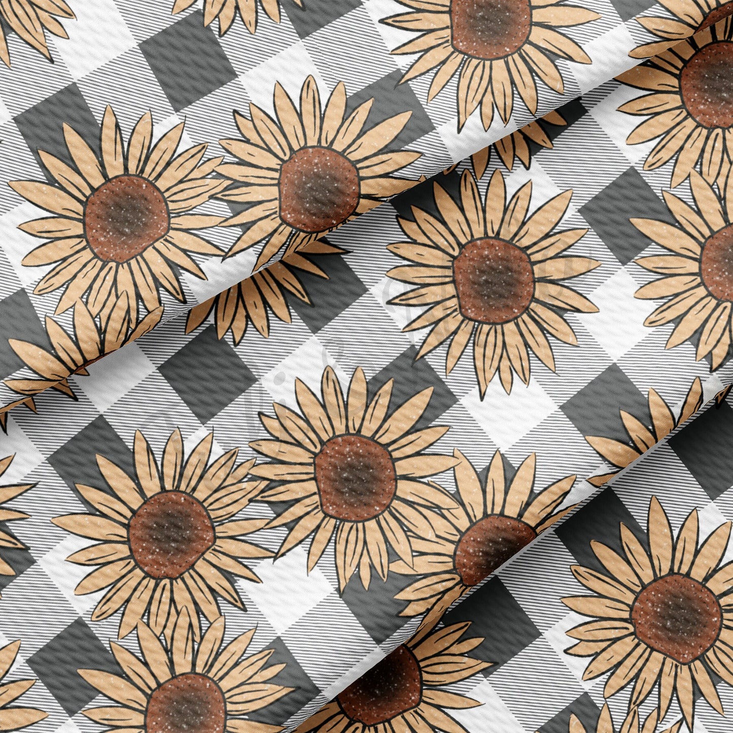 Fall Sunflowers Bullet Textured Fabric AA729