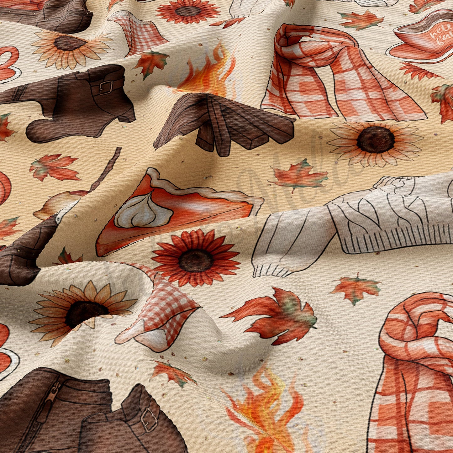 Fall AutumnBullet Textured Fabric AA786