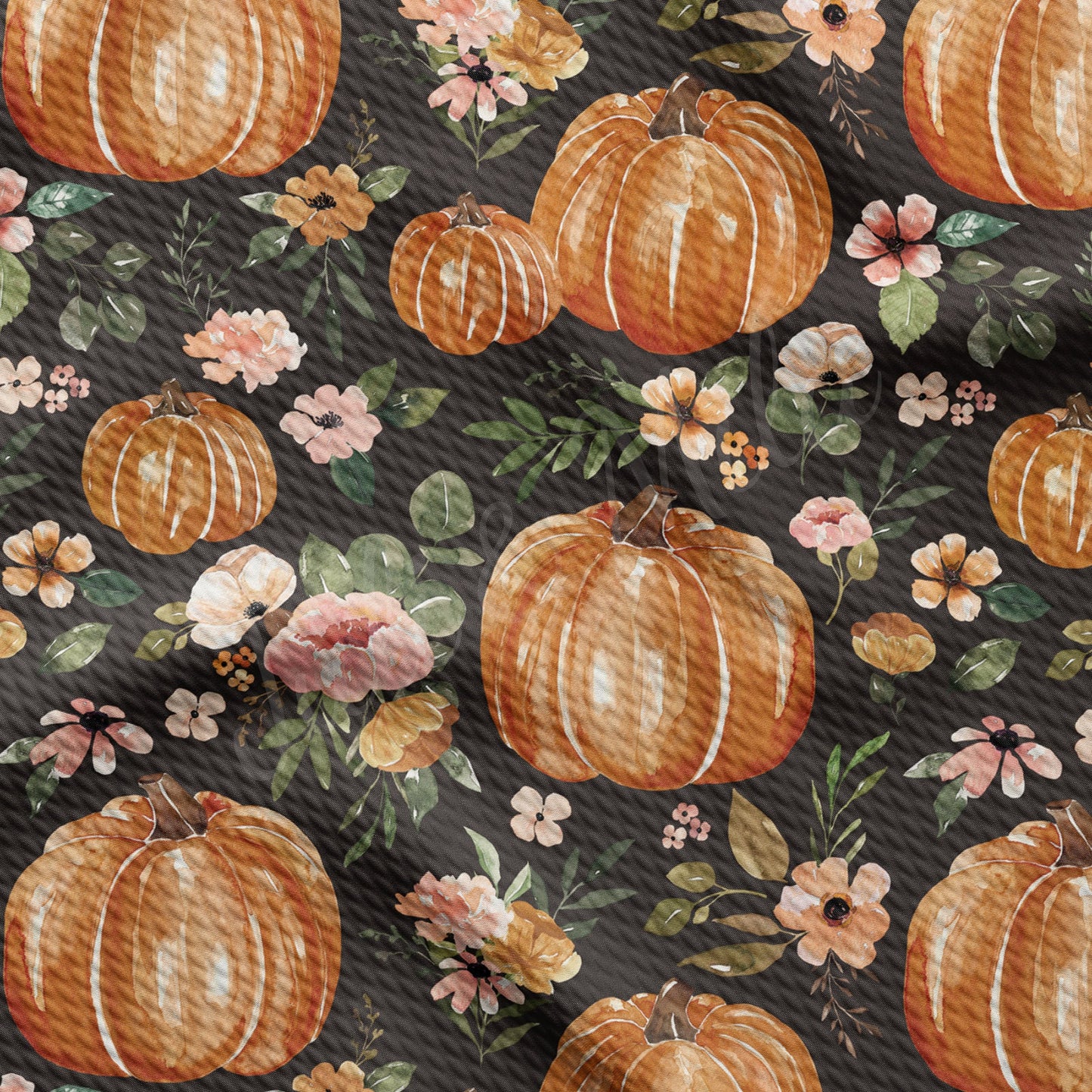 Fall Autumn Pumpkin Bullet Textured Fabric AA769