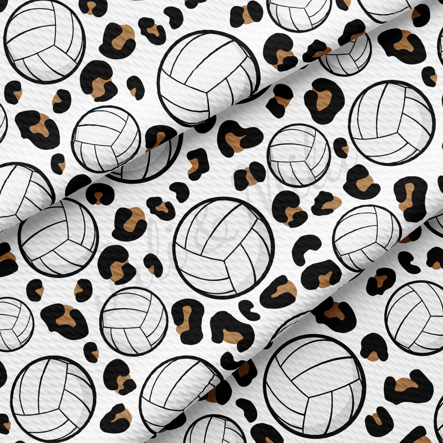 VolleyBall Cheetah Bullet Textured Fabric  AA1012