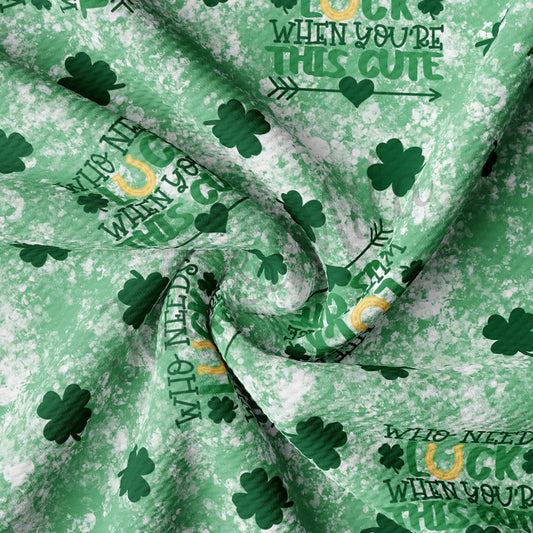 St.Patricks Day  Bullet Textured Fabric  AA1017