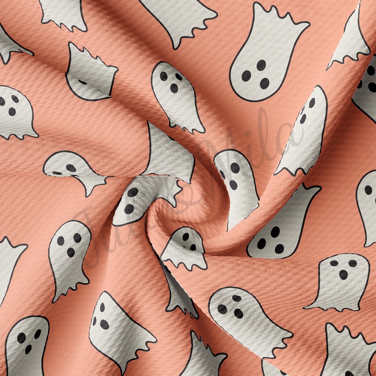 Halloween Ghost  Bullet Textured Fabric AA1061