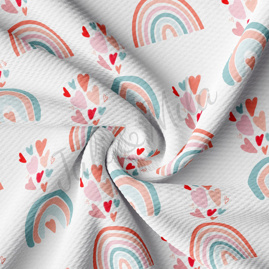 Valentines Day Rainbow  Bullet Fabric AA1071