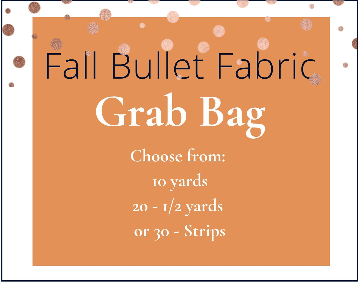 Fall Grab Bag Bullet Fabric Printed Fabric Strips Yards Random Mix Fabric Grab Bag