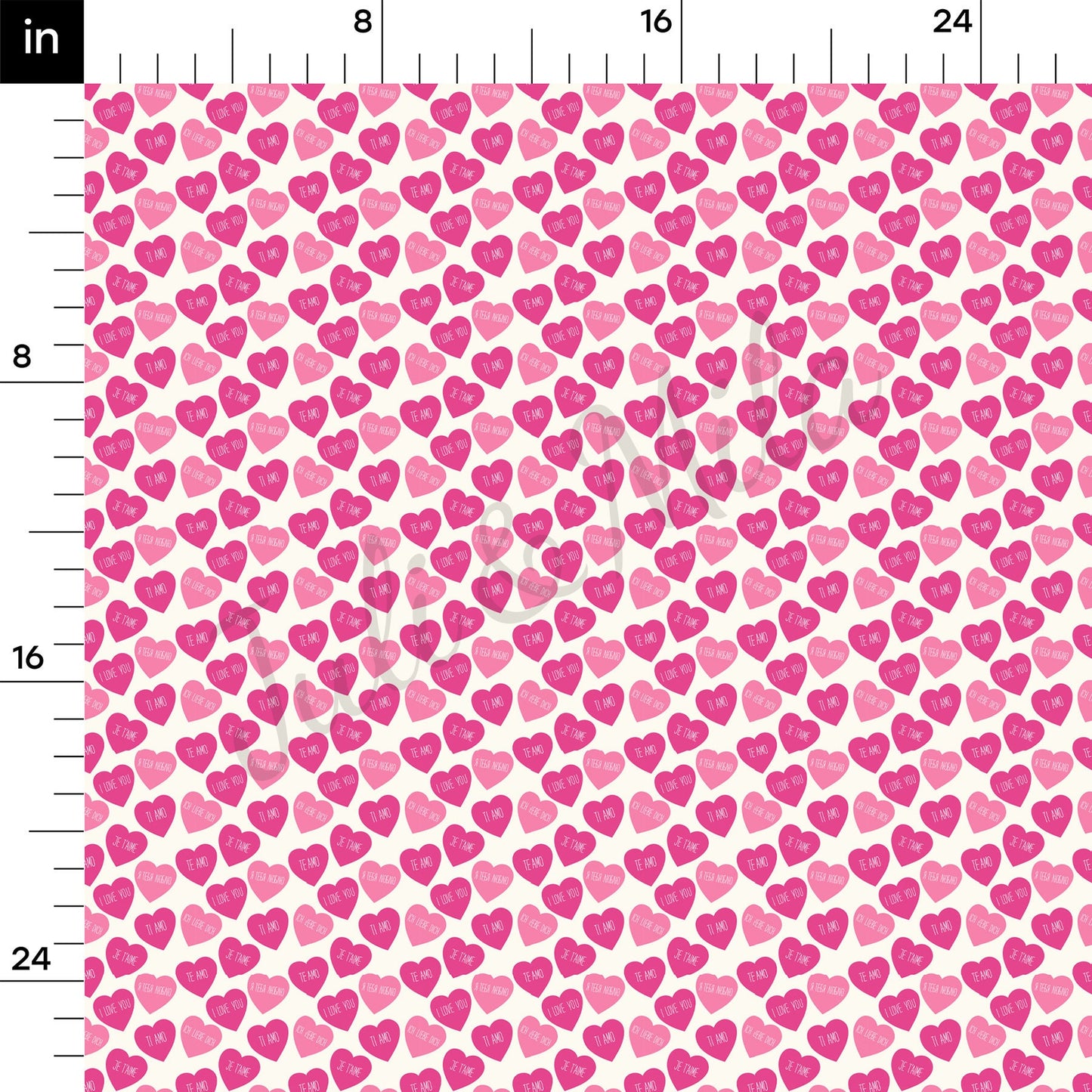 Valentines Day  Bullet Textured Fabric AA1051