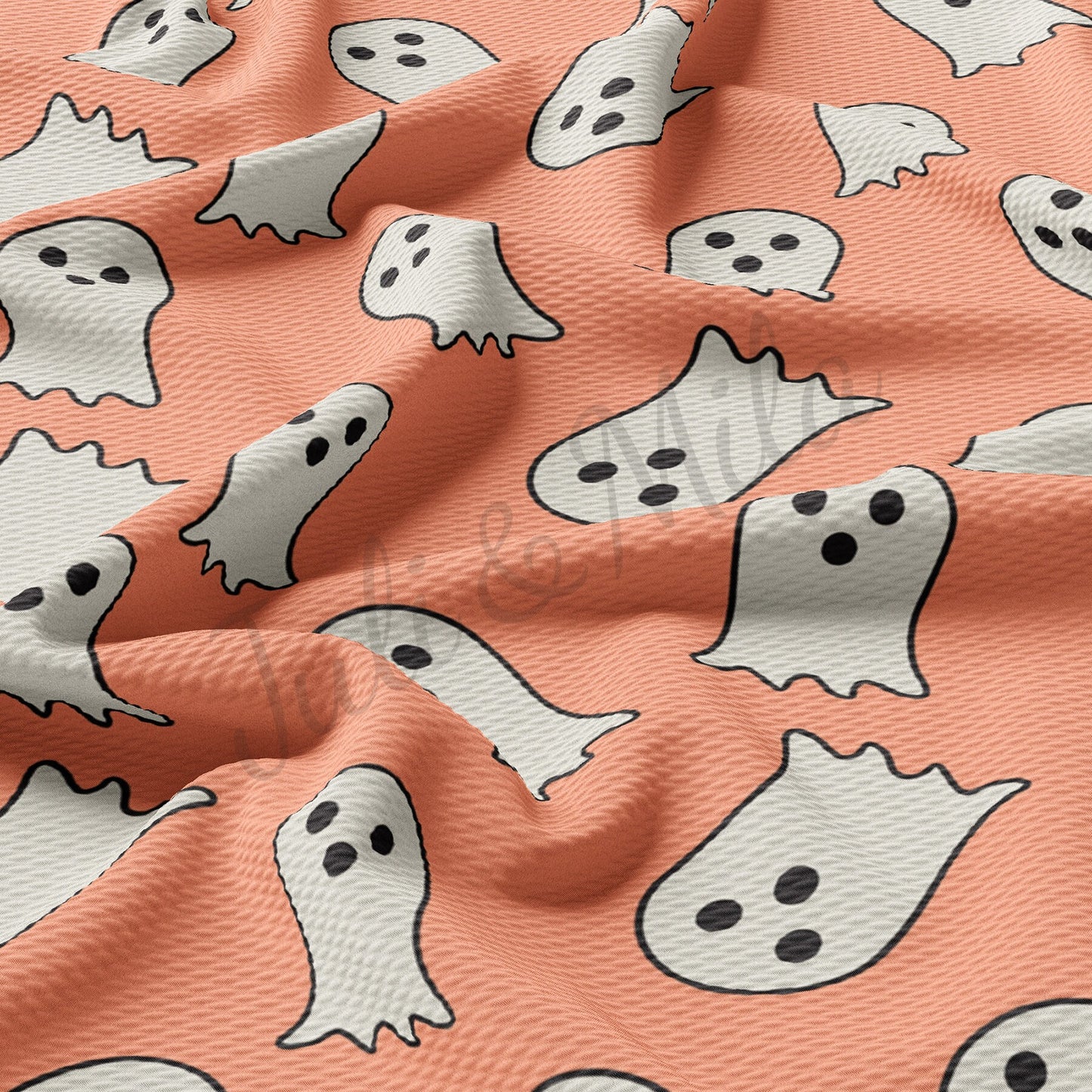 Halloween Ghost  Bullet Textured Fabric AA1061