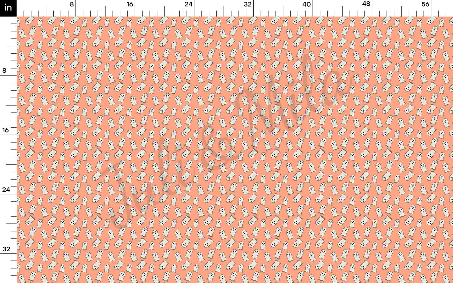 Halloween Ghost  Bullet Textured Fabric AA1061