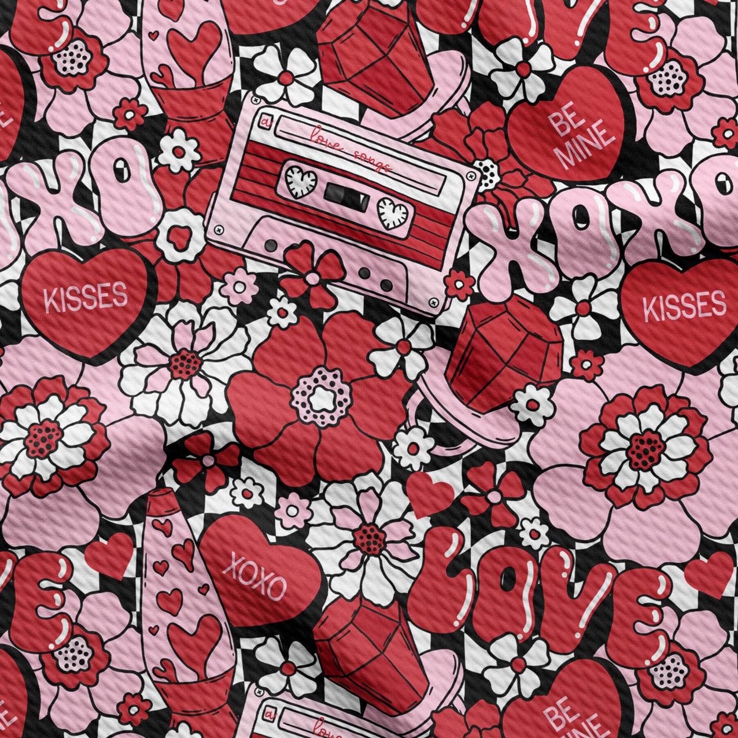 Valentines Day Bullet Textured Fabric  AA1174