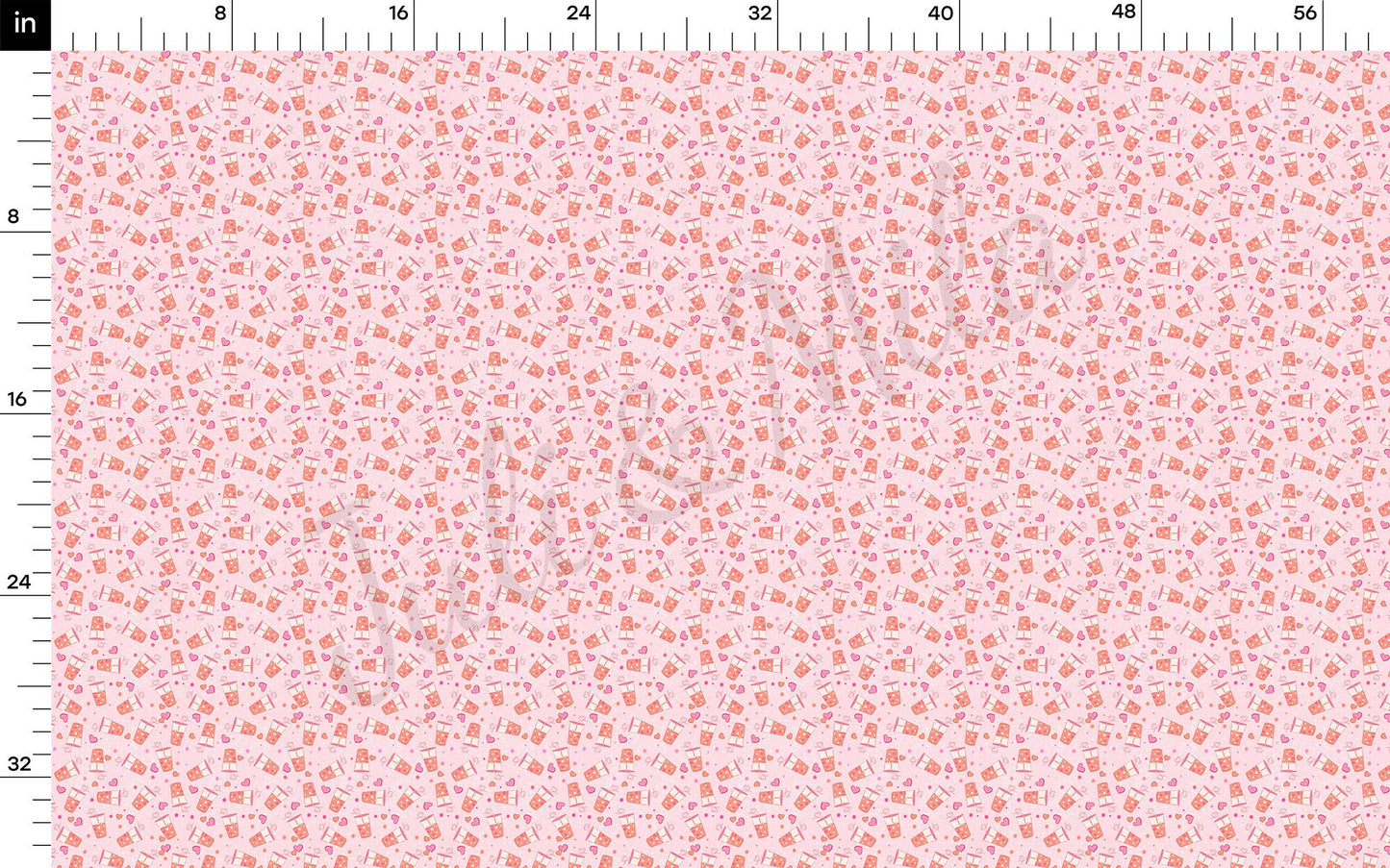 Valentines Day  Bullet Textured Fabric AA1211