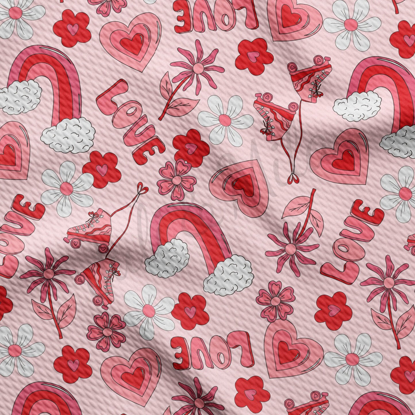 Valentines Day Bullet Textured Fabric  AA1220