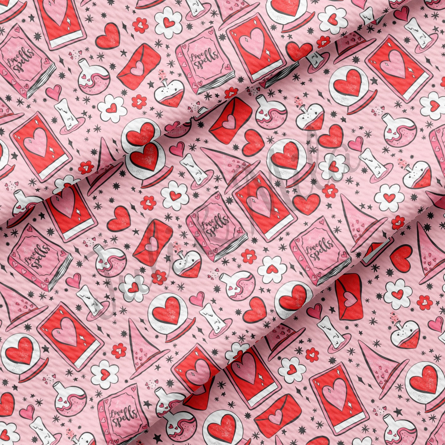 Valentines Day Bullet Textured Fabric AA1223